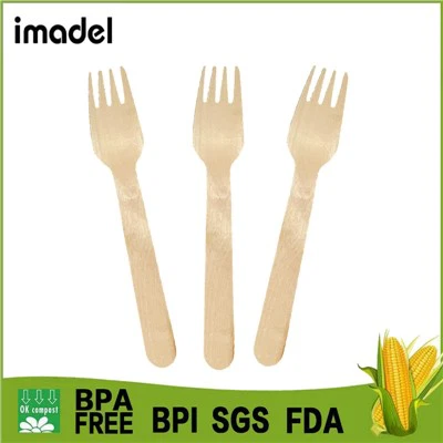 چنگال چوبی یکبار مصرف